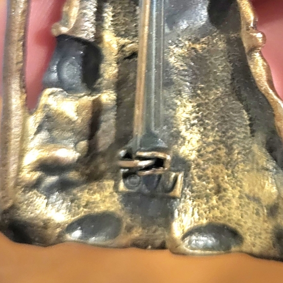 Vintage JJ Jonette Merlin Wizard Pewter Brooch - Picture 4 of 4